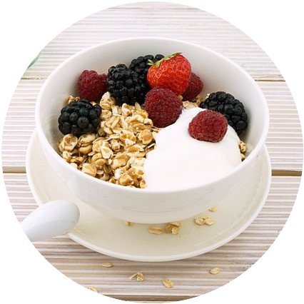 Oats with berries